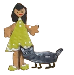 menina e gato